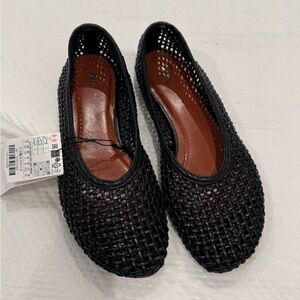 Zara Woven Ballet Flats